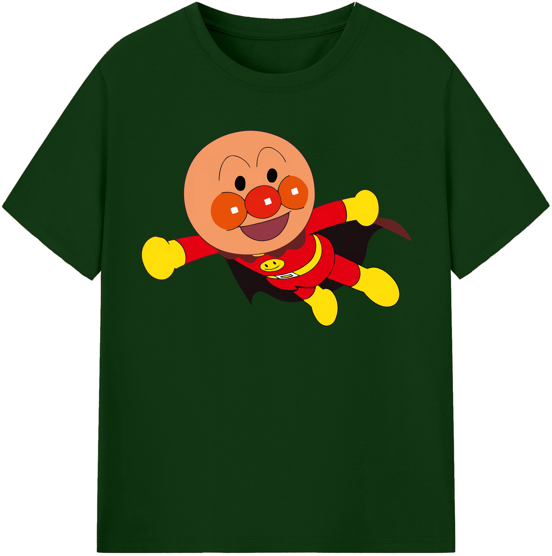 （画像用） アンパンマン Anpanman 綿100％半袖Tシャツ（フロントプリント）